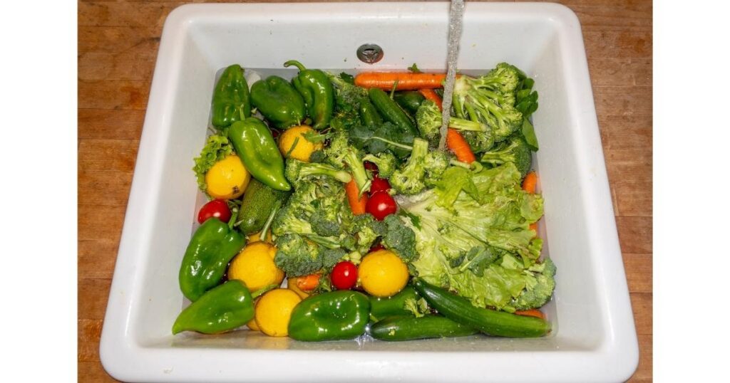 Washing vegetables- Alternate sources of water